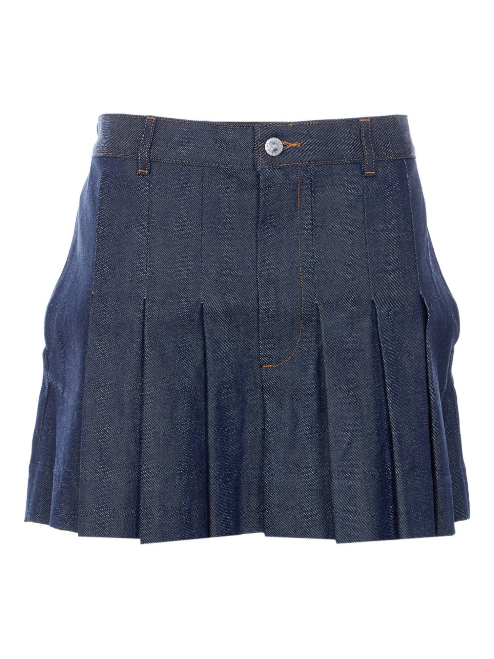 Minigonna con pieghe in blu A.P.C. - donna 