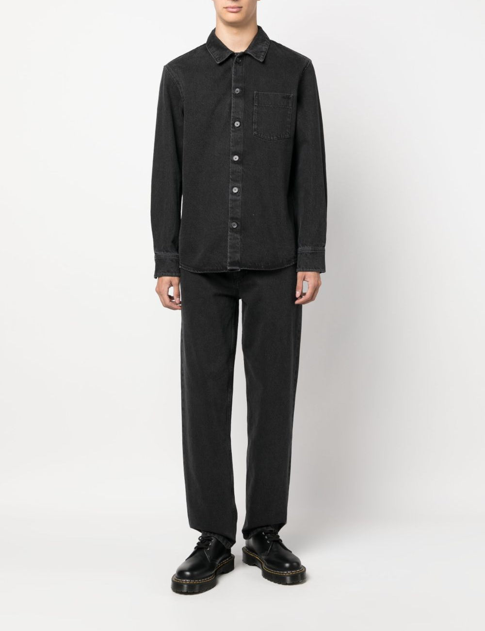 Jeans martin a gamba dritta  in nero - A.P.C  uomo 