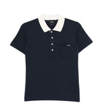 Polo con collo e taschino in blu A.P.C. - donna 