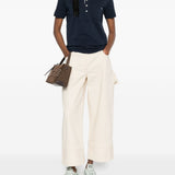 Polo con collo e taschino in blu A.P.C. - donna 