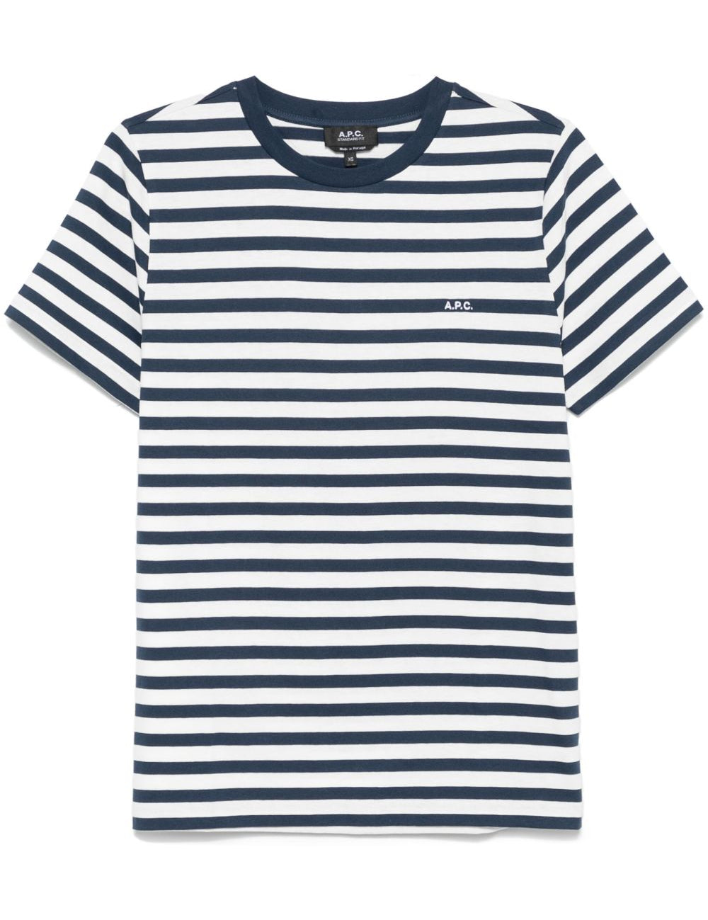 T-shirt a righe in blu e bianco A.P.C. - donna 