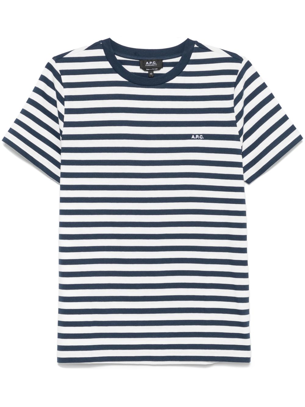 T-shirt a righe in blu e bianco A.P.C. - donna 