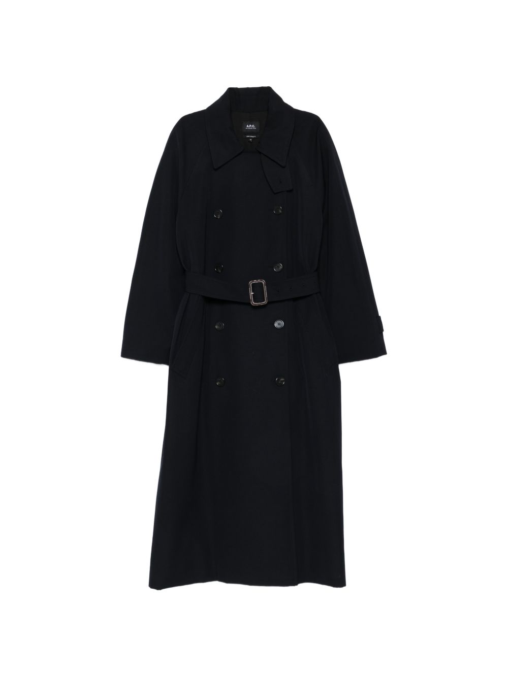 Cappotto trench doppiopetto in blu A.P.C. - donna 