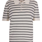 Polo a righe in bianco e blu A.P.C. - uomo 