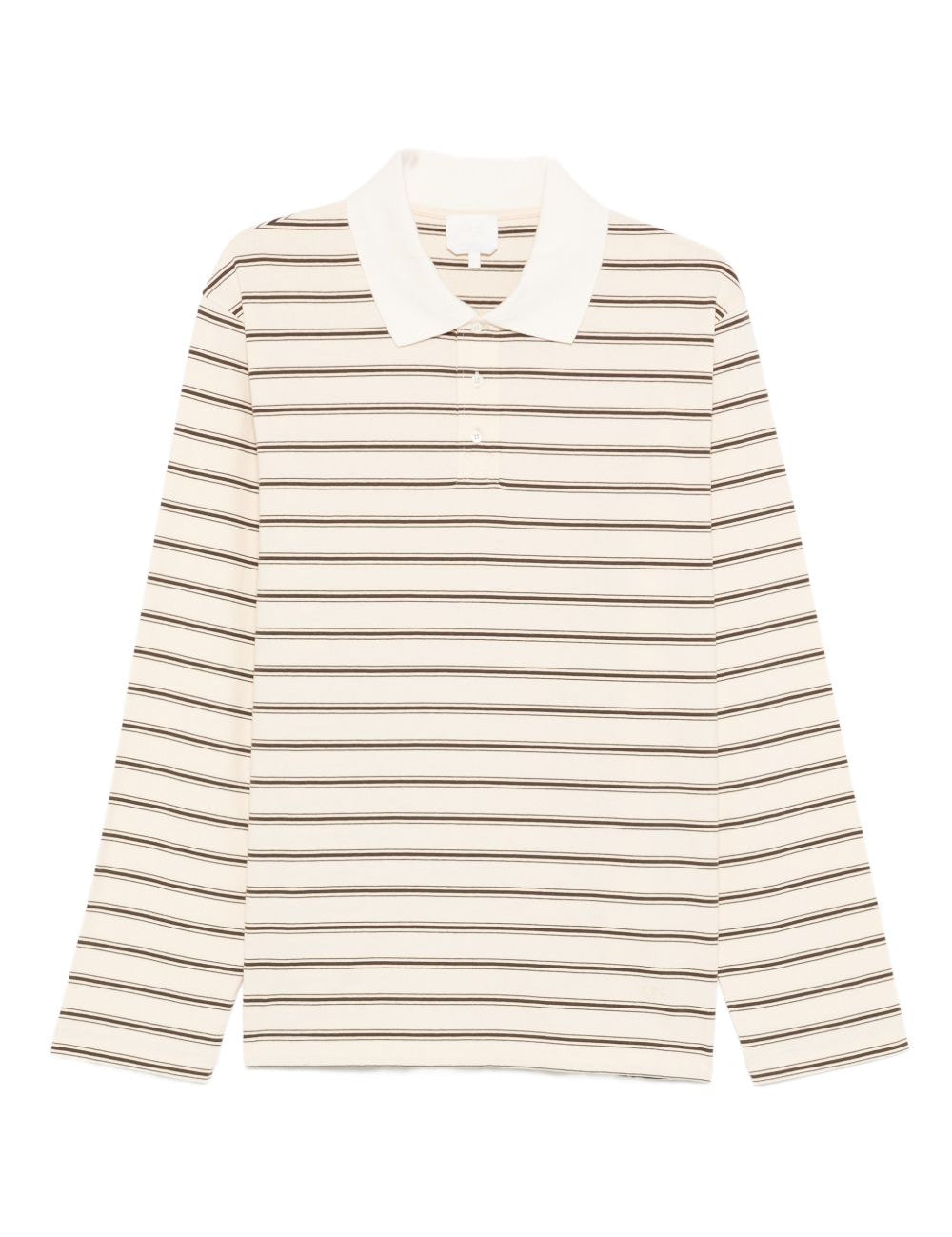 Polo a maniche lunghe a righe in beige A.P.C. - uomo 