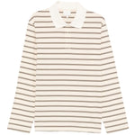 Polo a maniche lunghe a righe in beige A.P.C. - uomo 