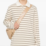 Polo a maniche lunghe a righe in beige A.P.C. - uomo 