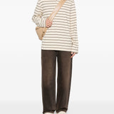 Polo a maniche lunghe a righe in beige A.P.C. - uomo 