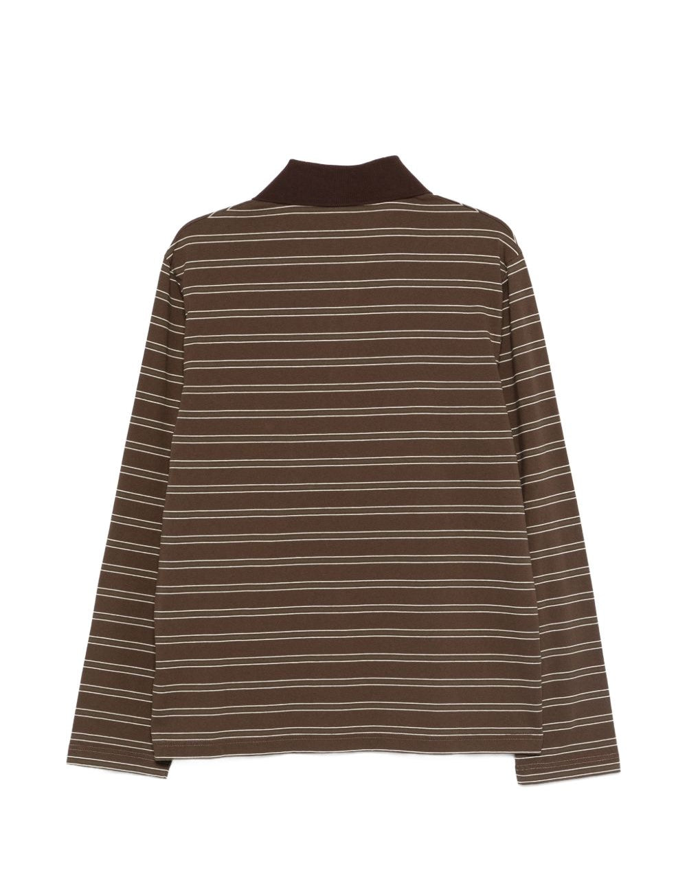 Polo con motivo a righe in marrone A.P.C. - uomo 