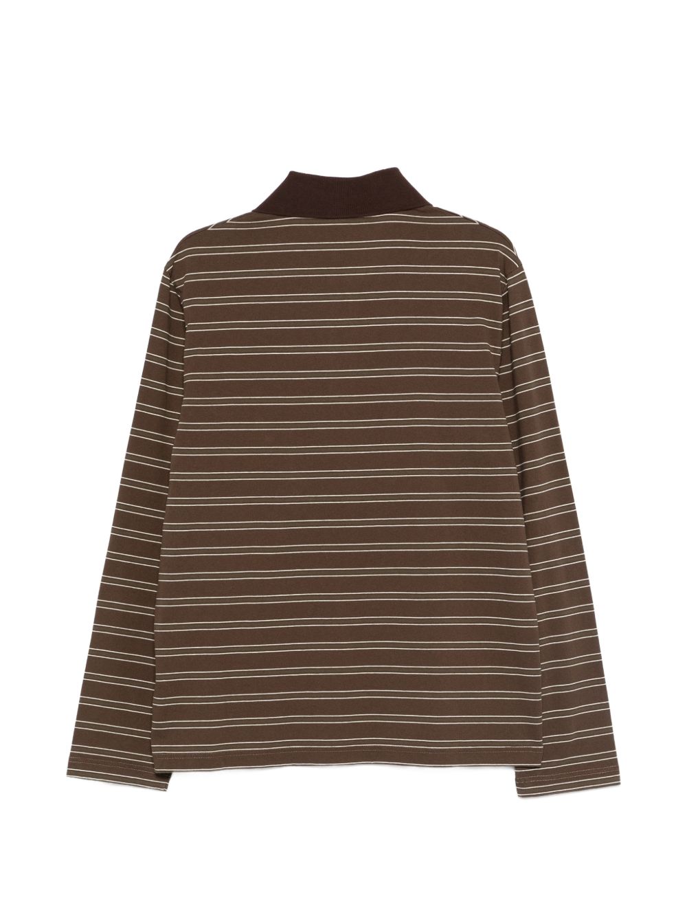 Polo con motivo a righe in marrone A.P.C. - uomo 
