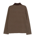 Polo con motivo a righe in marrone A.P.C. - uomo 