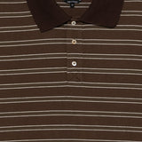 Polo con motivo a righe in marrone A.P.C. - uomo 