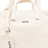Tote bag Le Drummer Toile in avorio A.P.C. - donna 