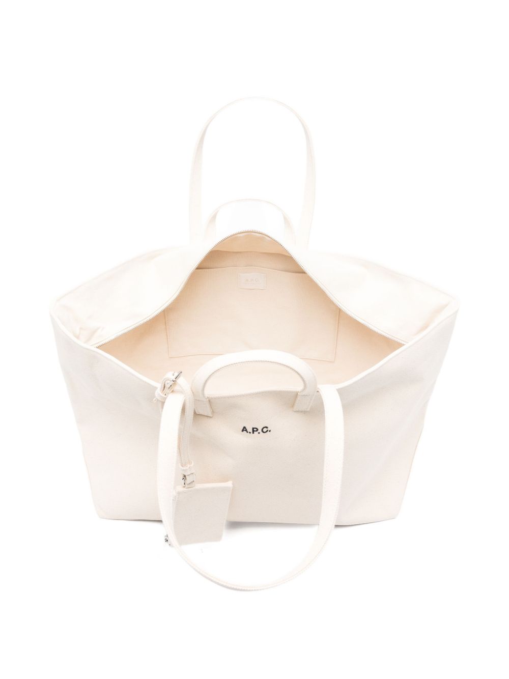 Tote bag Le Drummer Toile in avorio A.P.C. - donna 