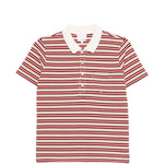 Polo con colletto a righe in beige e rosso A.P.C. - donna 
