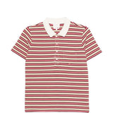 Polo con colletto a righe in beige e rosso A.P.C. - donna 