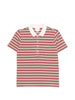 Polo con colletto a righe in beige e rosso A.P.C. - donna