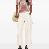 Polo con colletto a righe in beige e rosso A.P.C. - donna 