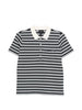 Polo con colletto a righe in beige e blu A.P.C. - donna