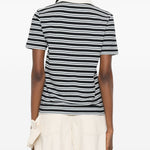 Polo con colletto a righe in beige e blu A.P.C. - donna 