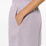 Pantaloncini a quadretti in bianco e marrone A.P.C. - donna 