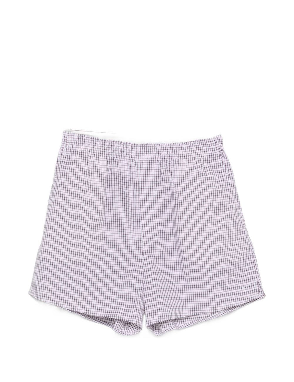 Pantaloncini a quadretti in bianco e marrone A.P.C. - donna 