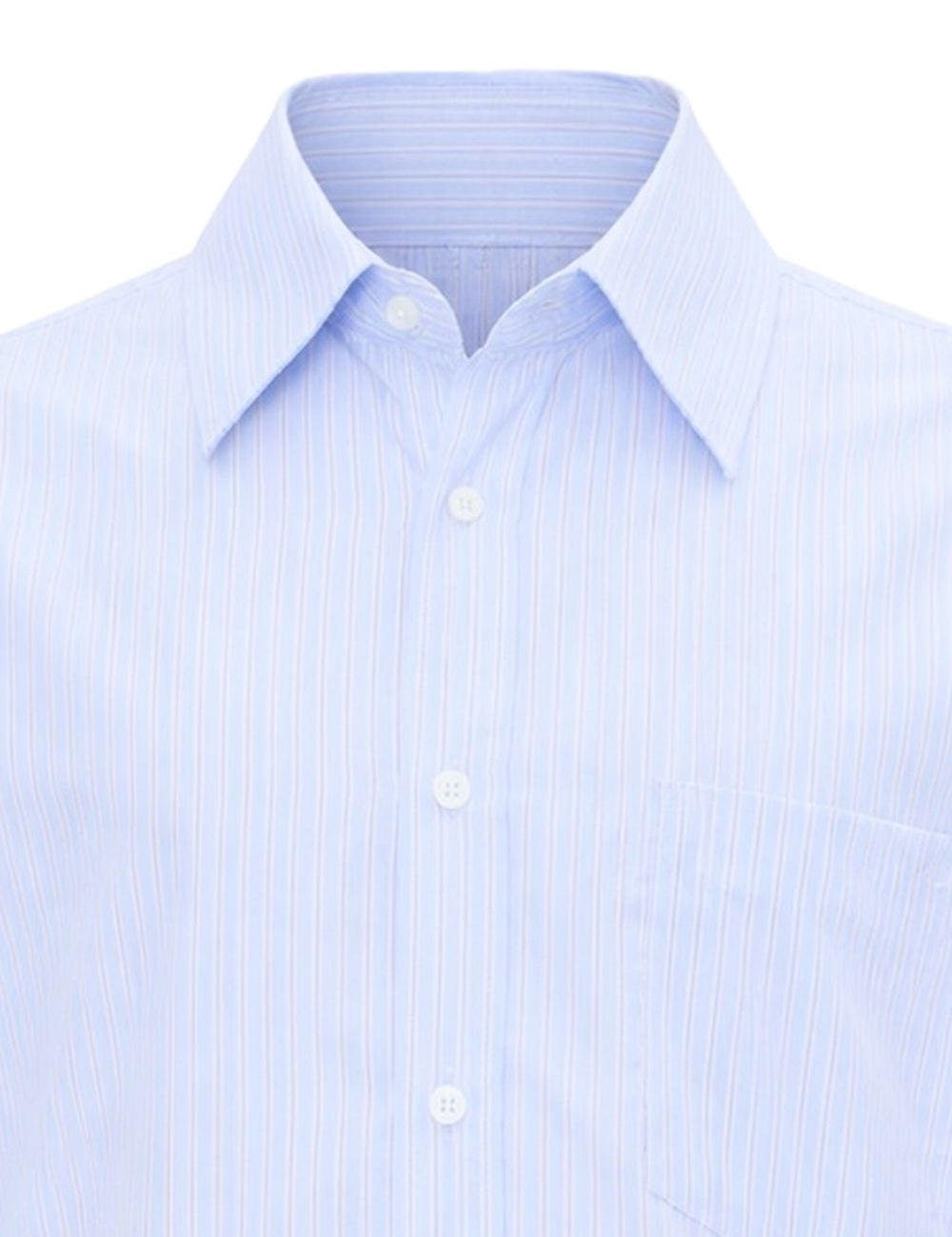 Camicia a righe in cotone con dettaglio tasca in azzurro A.P.C. - uomo 