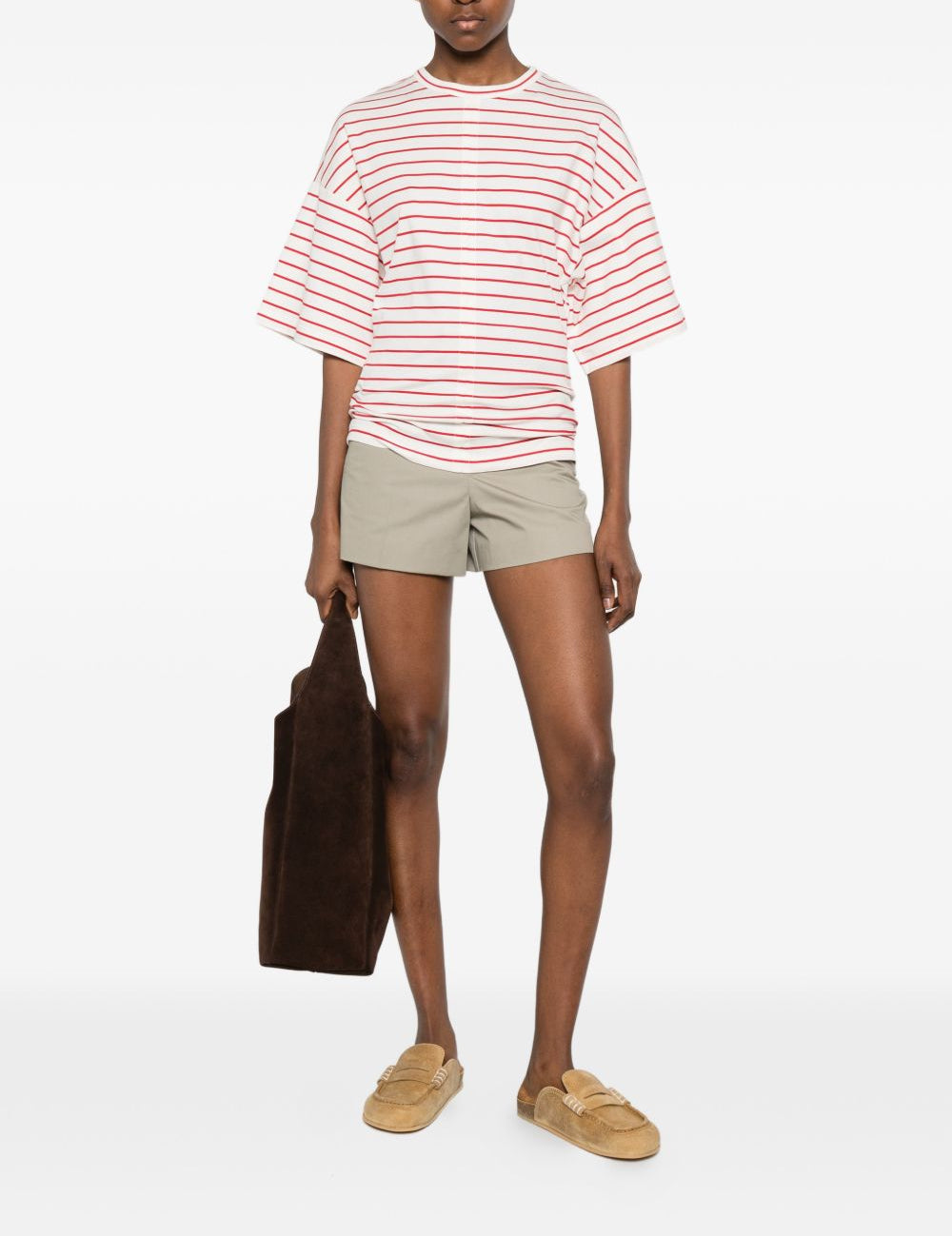 Pantaloncini con cuciture in verde A.P.C. - donna 