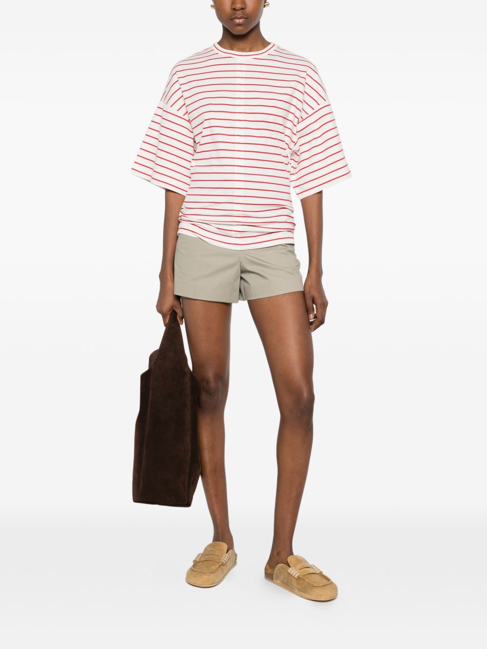 Pantaloncini con cuciture in verde A.P.C. - donna 