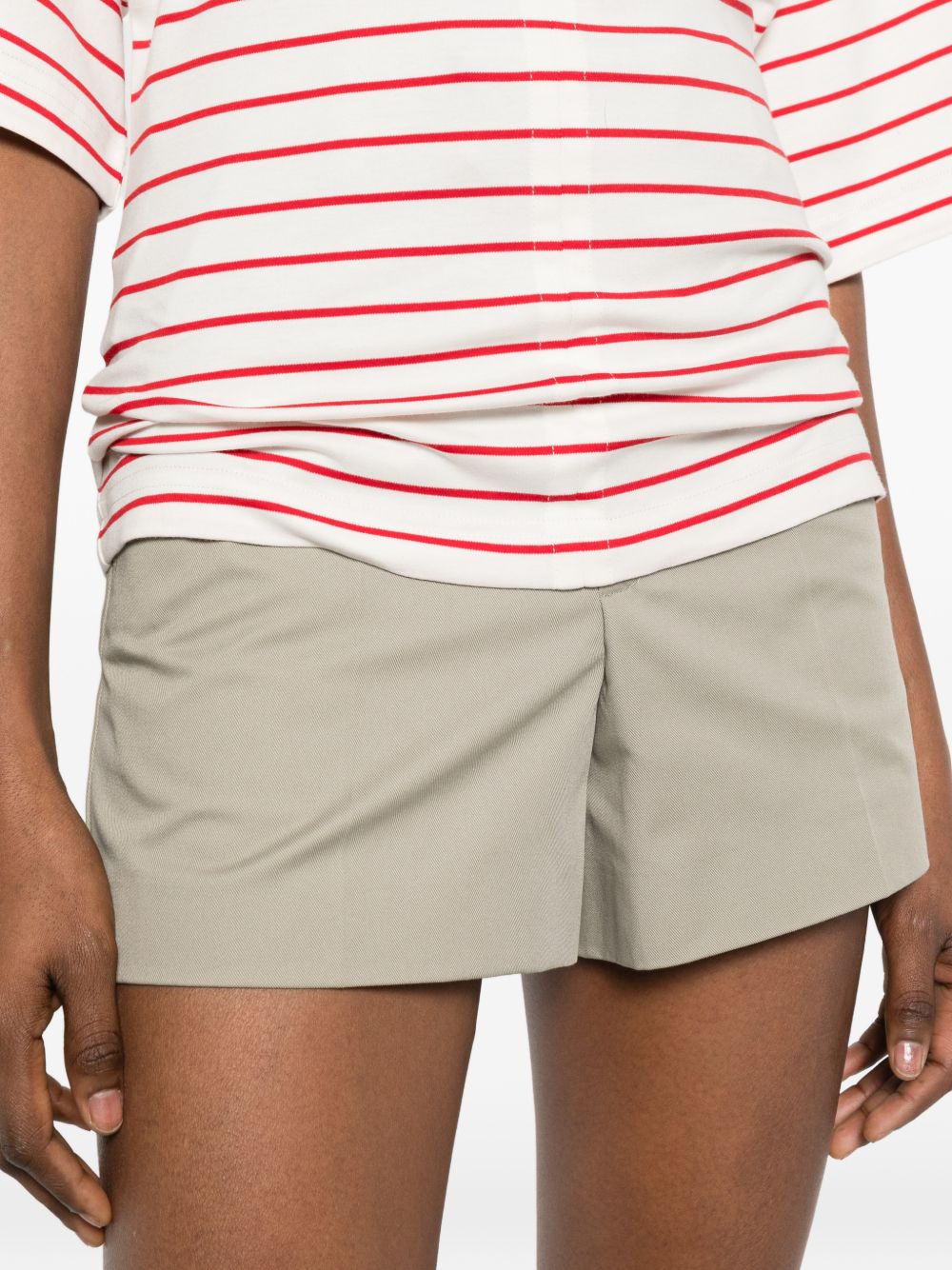 Pantaloncini con cuciture in verde A.P.C. - donna 