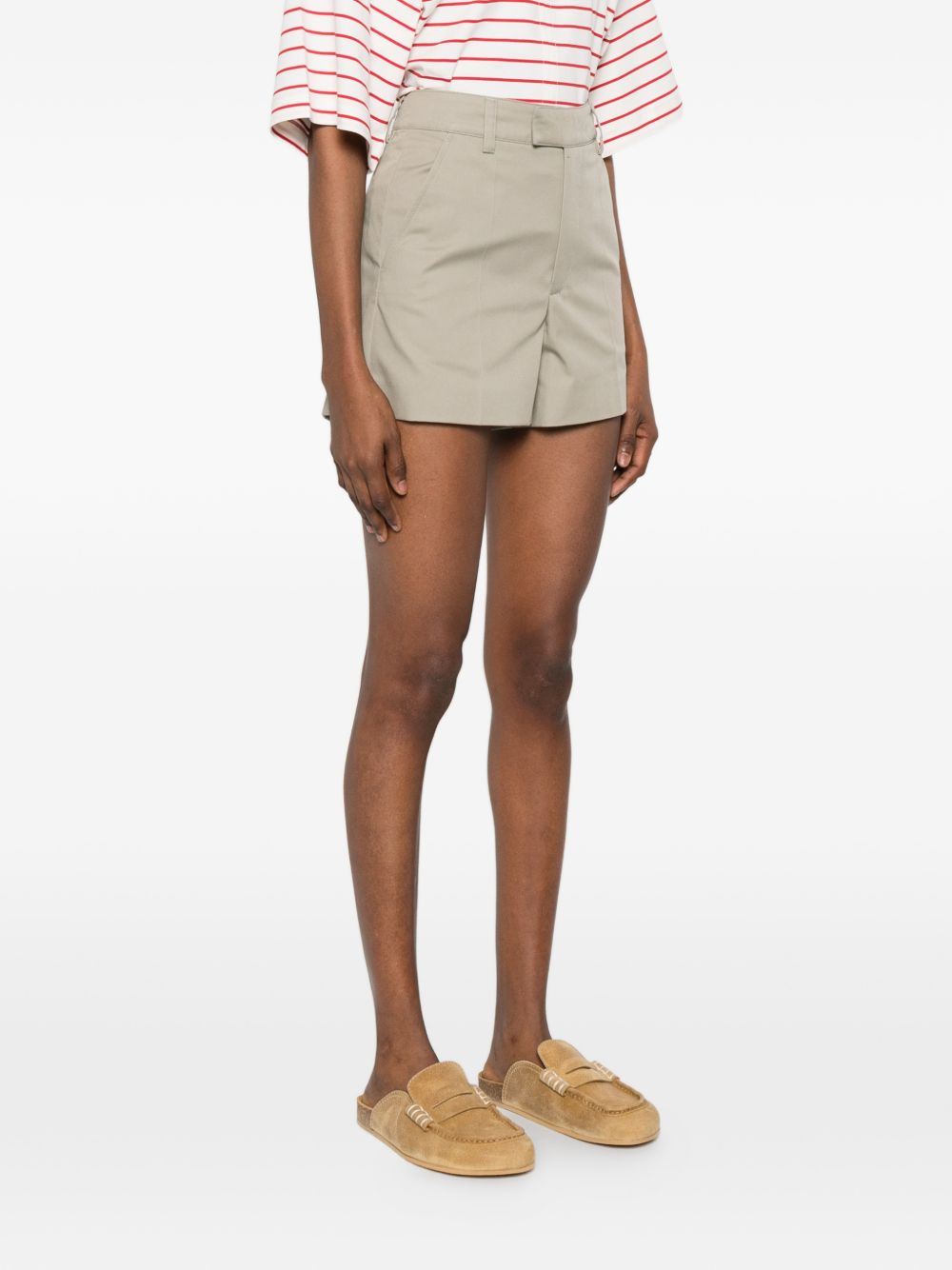Pantaloncini con cuciture in verde A.P.C. - donna 