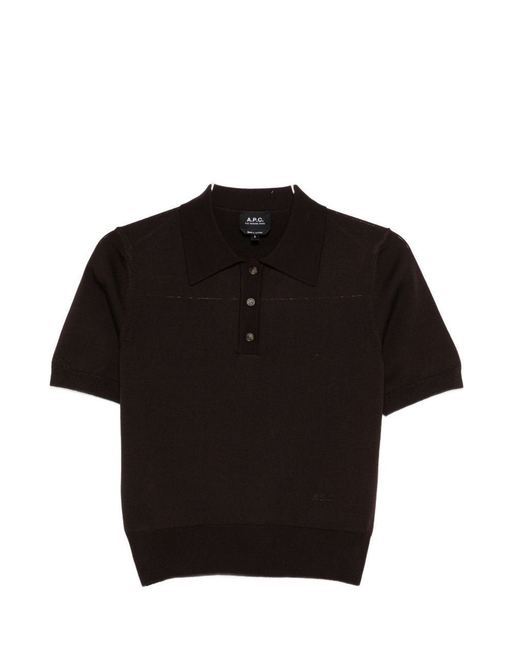Polo amaniche corte in marrone A.P.C. - donna 