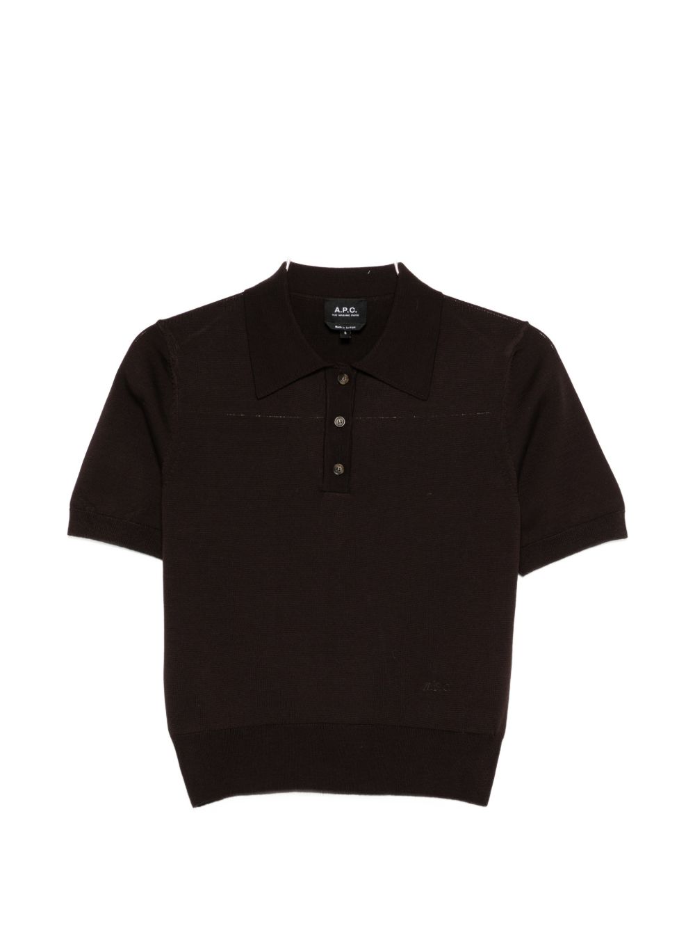 Polo amaniche corte in marrone A.P.C. - donna 