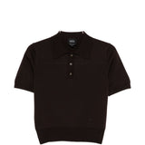 Polo amaniche corte in marrone A.P.C. - donna 