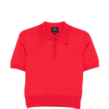 Polo amaniche corte in rosso A.P.C. - donna 