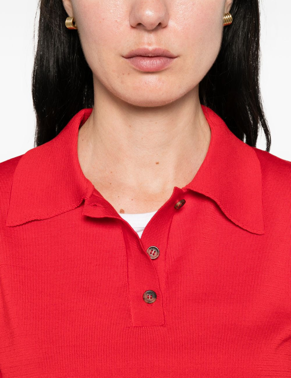 Polo amaniche corte in rosso A.P.C. - donna 