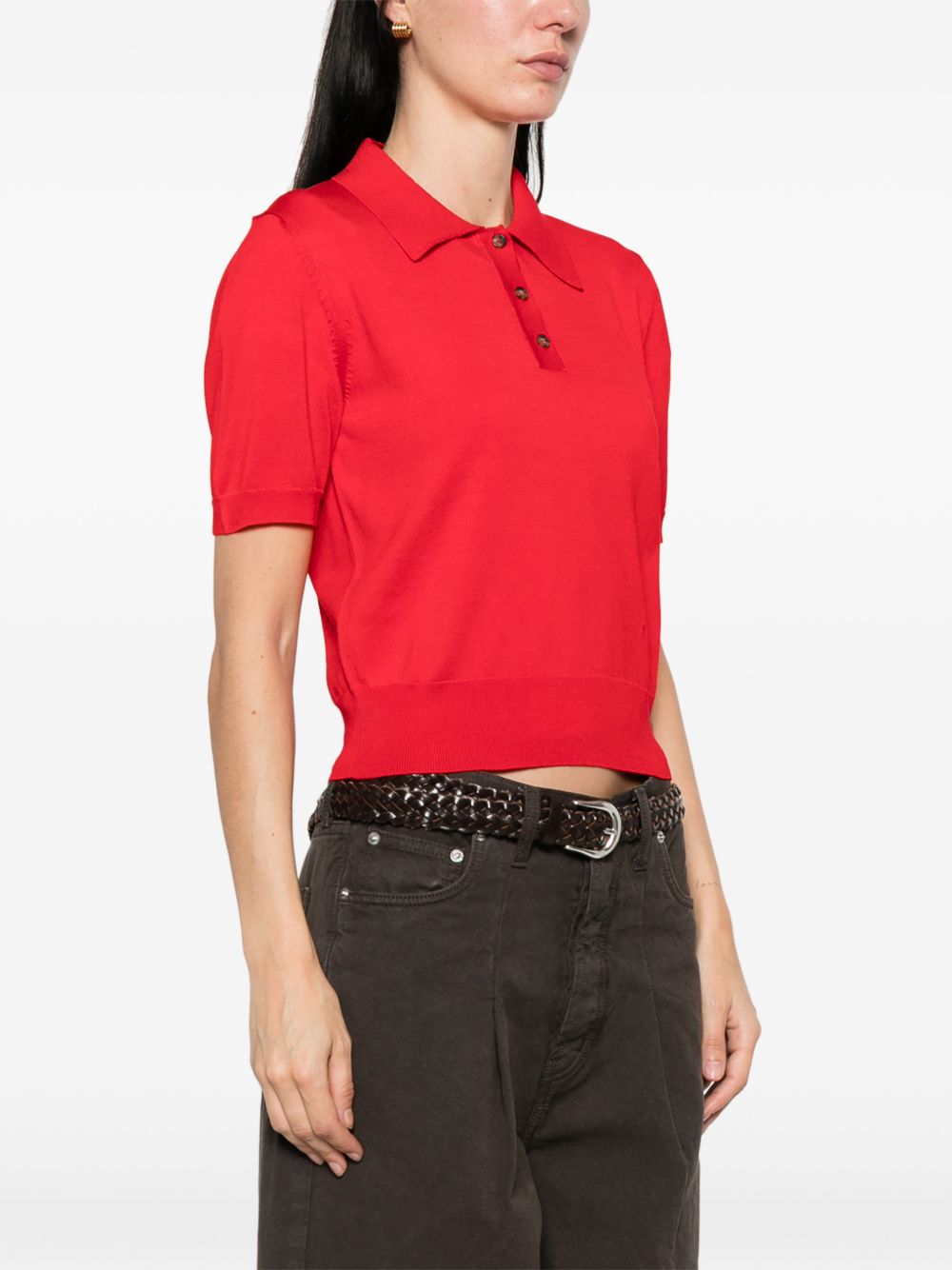 Polo amaniche corte in rosso A.P.C. - donna 
