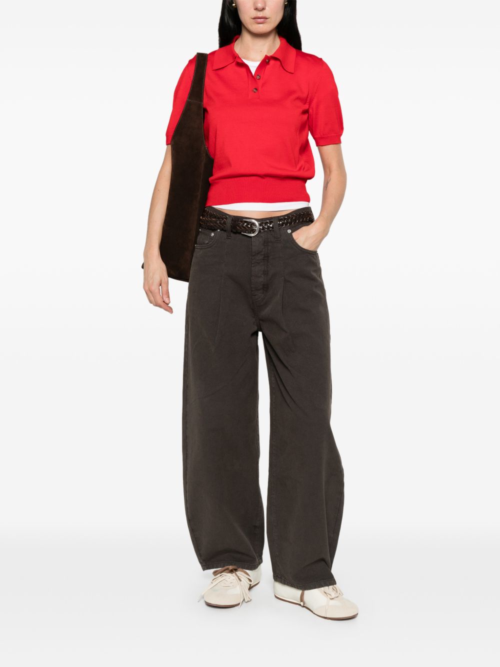 Polo amaniche corte in rosso A.P.C. - donna 