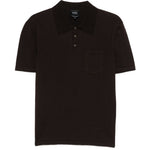 Polo con tasca sul petto in marrone A.P.C. - uomo 