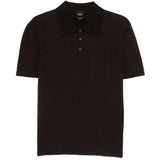 Polo con tasca sul petto in marrone A.P.C. - uomo 