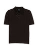 Polo con tasca sul petto in marrone A.P.C. - uomo