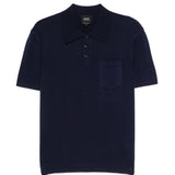 Polo con tasca sul petto in blu A.P.C. - uomo 