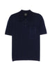 Polo con tasca sul petto in blu A.P.C. - uomo