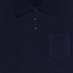 Polo con tasca sul petto in blu A.P.C. - uomo 