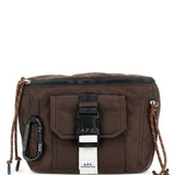 Borsa a tracolla con applicazione logo in marrone A.P.C. - unisex 