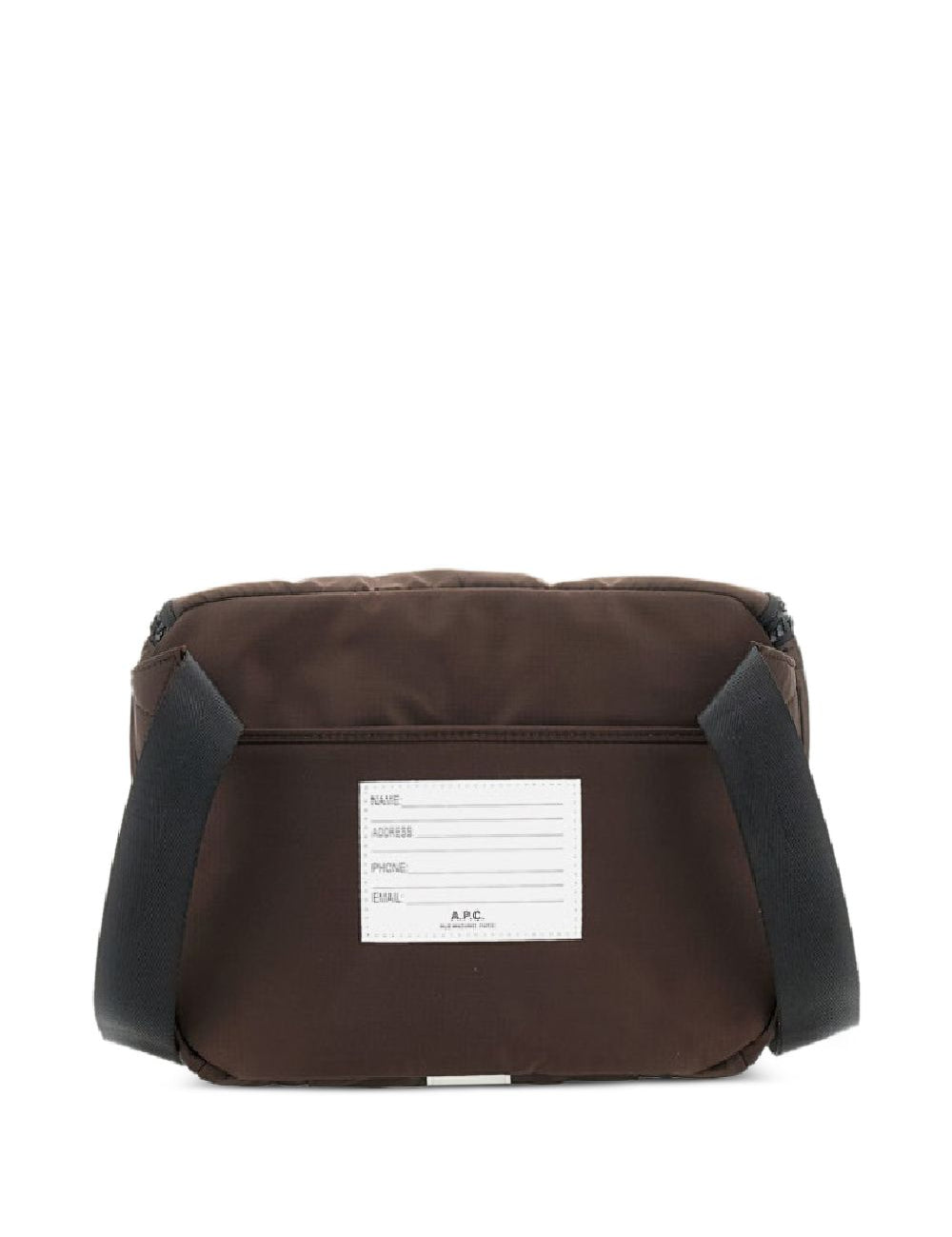 Borsa a tracolla con applicazione logo in marrone A.P.C. - unisex 