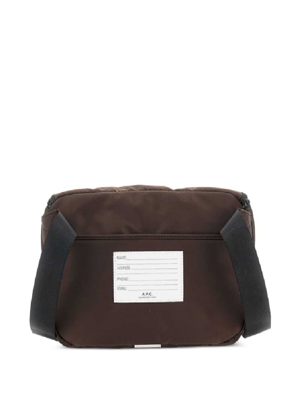 Borsa a tracolla con applicazione logo in marrone A.P.C. - unisex 