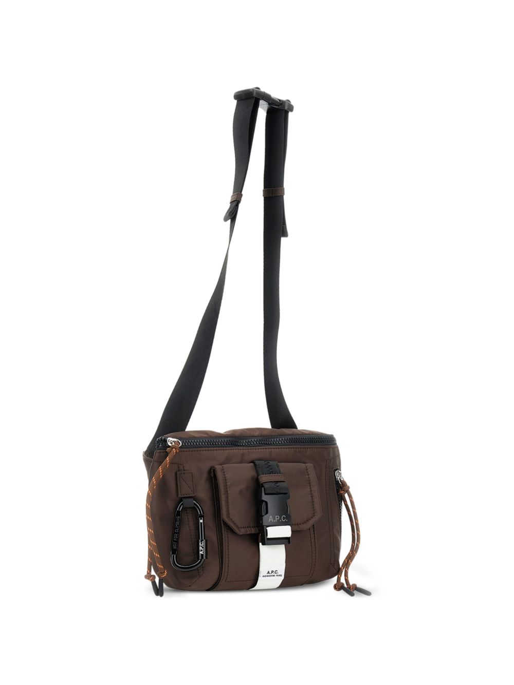 Borsa a tracolla con applicazione logo in marrone A.P.C. - unisex 