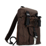 Zaino con fibbia e logo in marrone A.P.C. - uomo 
