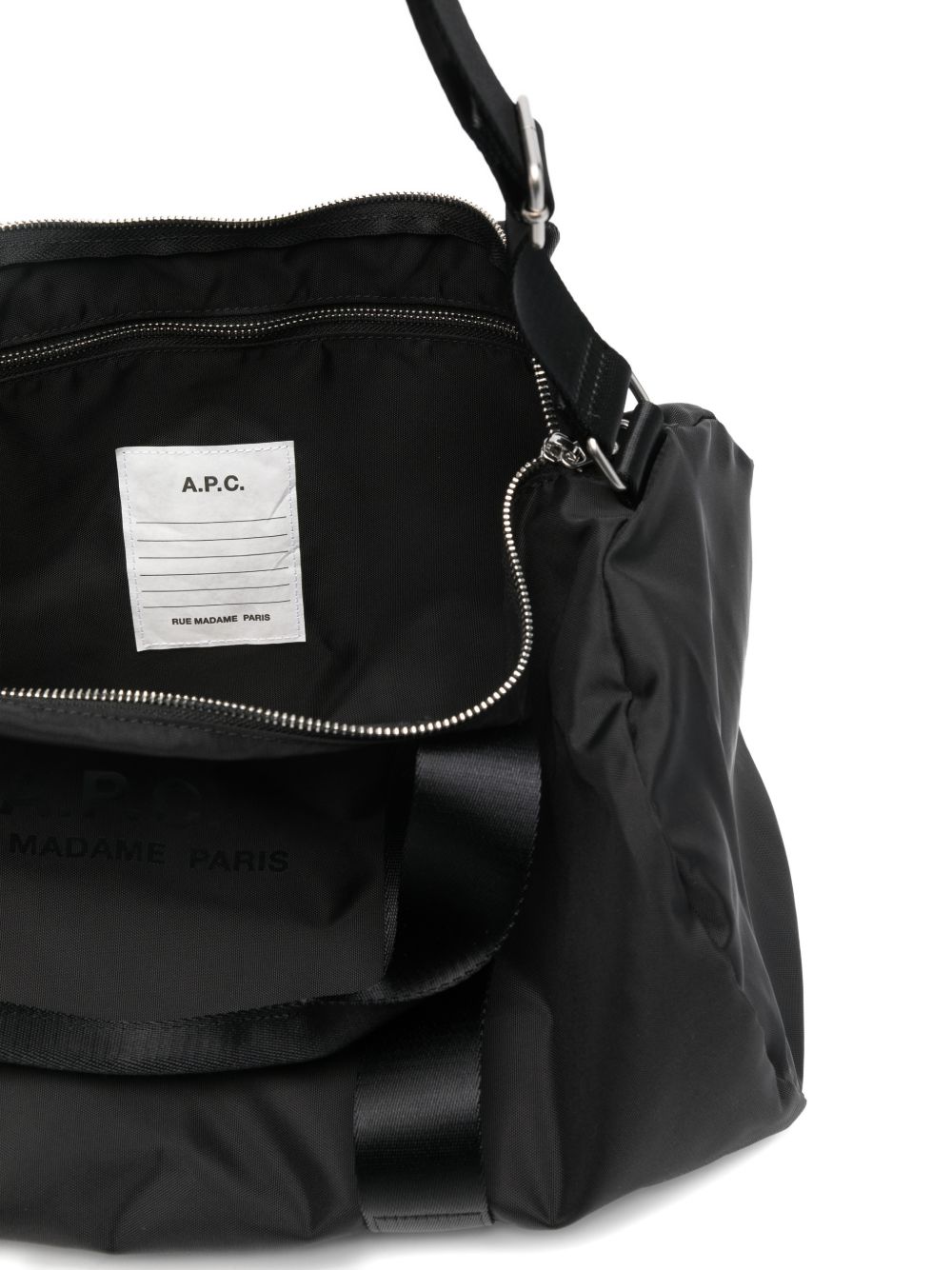 Borsone con logo in nero A.P.C. - unisex 
